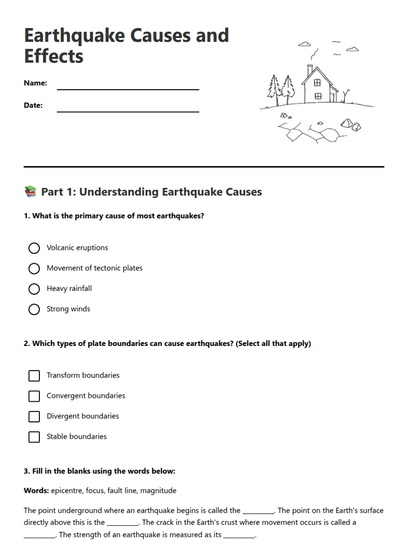 Earthquake Causes and Effects