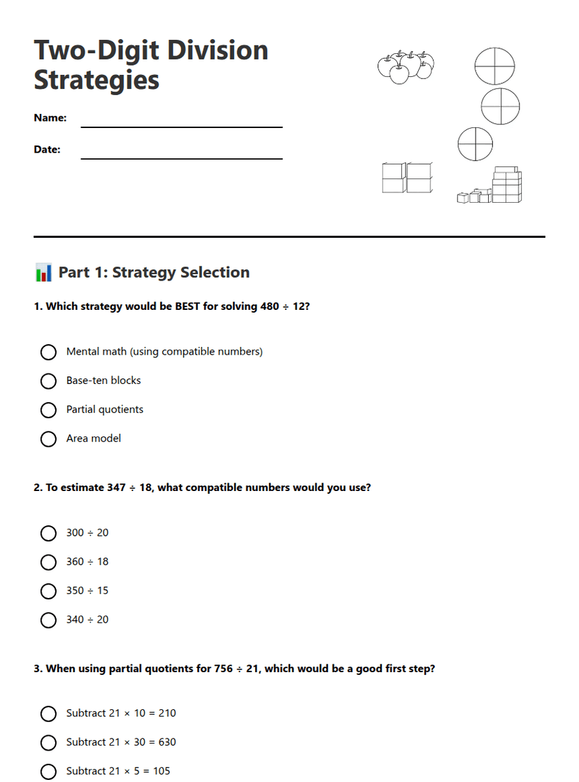 Two-Digit Division Strategies