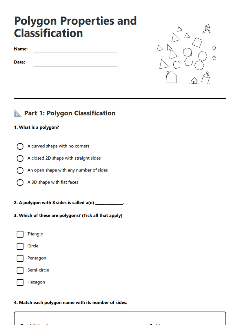 Polygon Properties and Classification