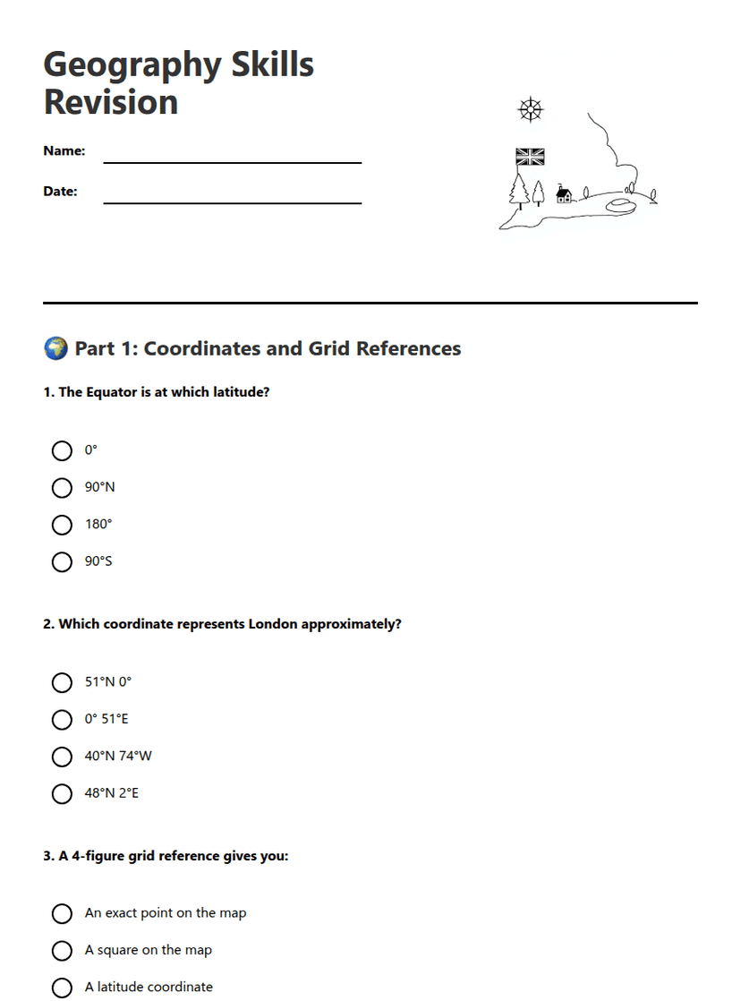 Geography Skills Revision