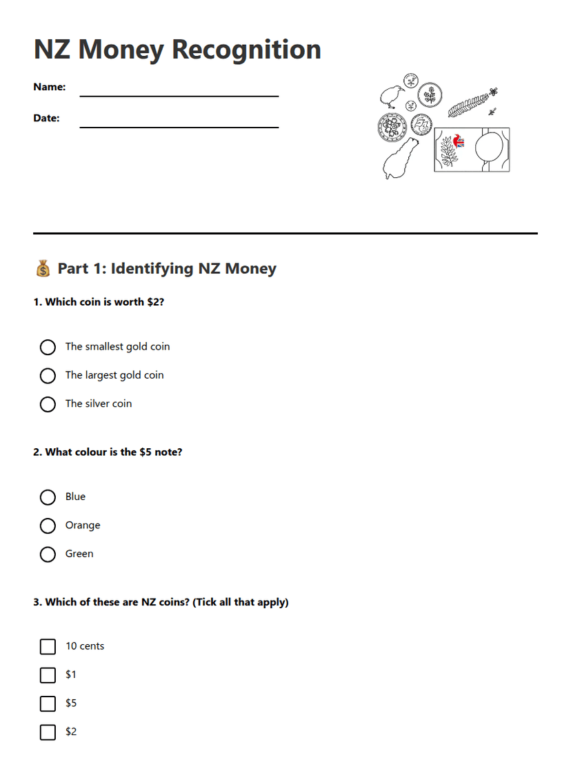 NZ Money Recognition