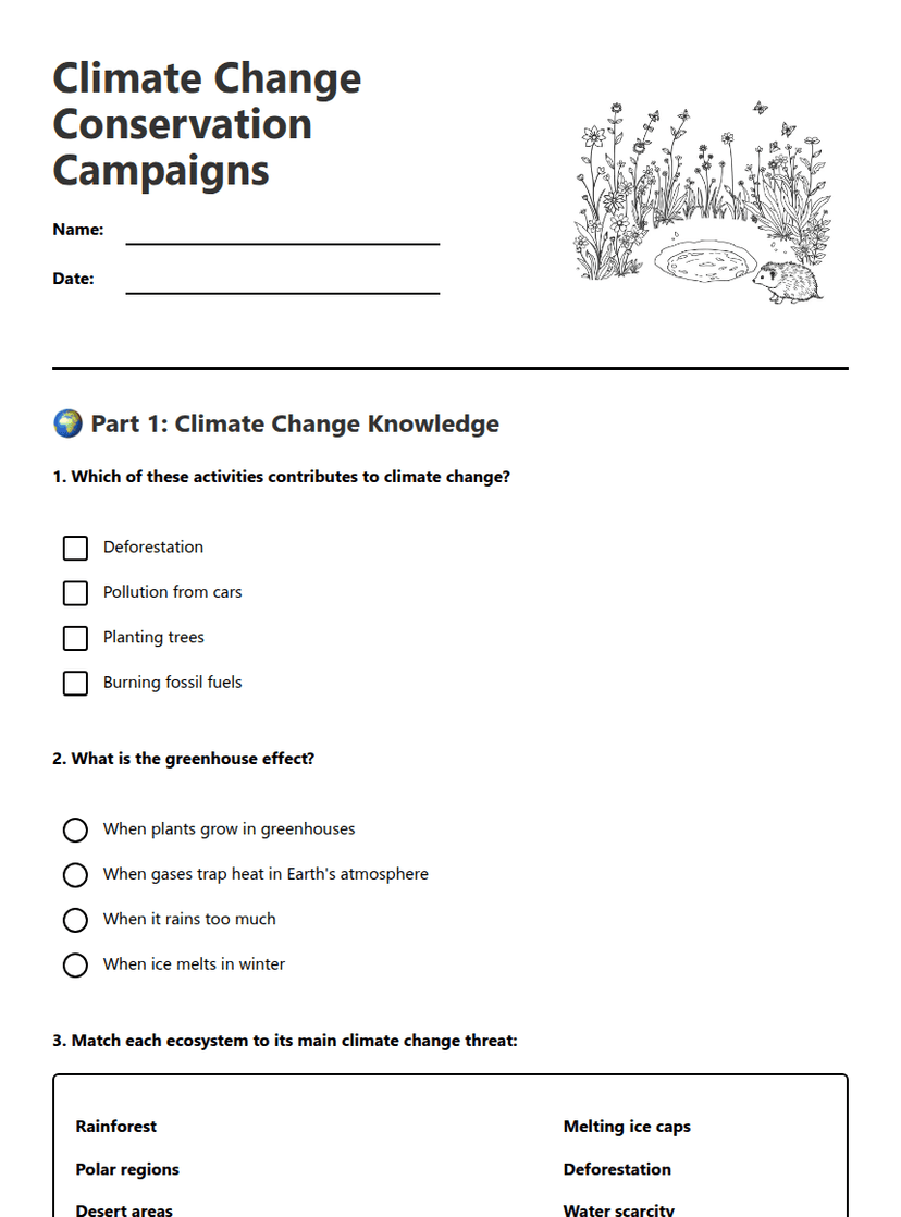 Climate Change Conservation Campaigns