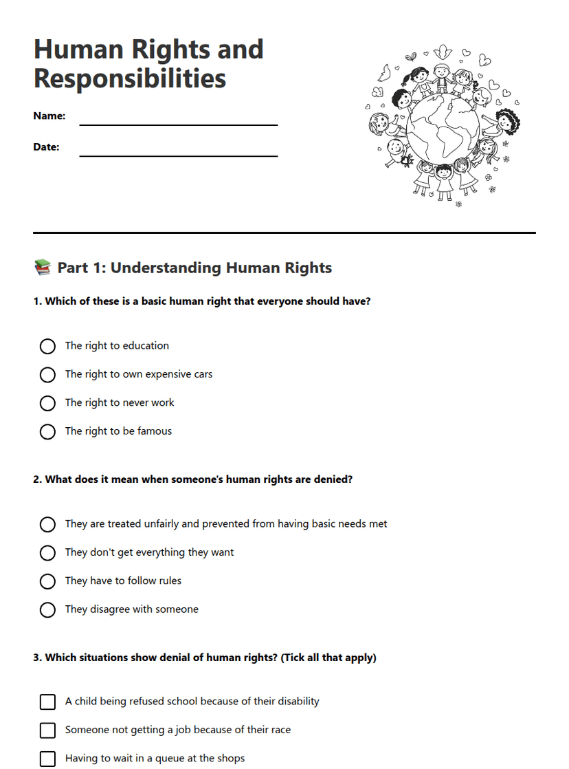 Human Rights and Responsibilities
