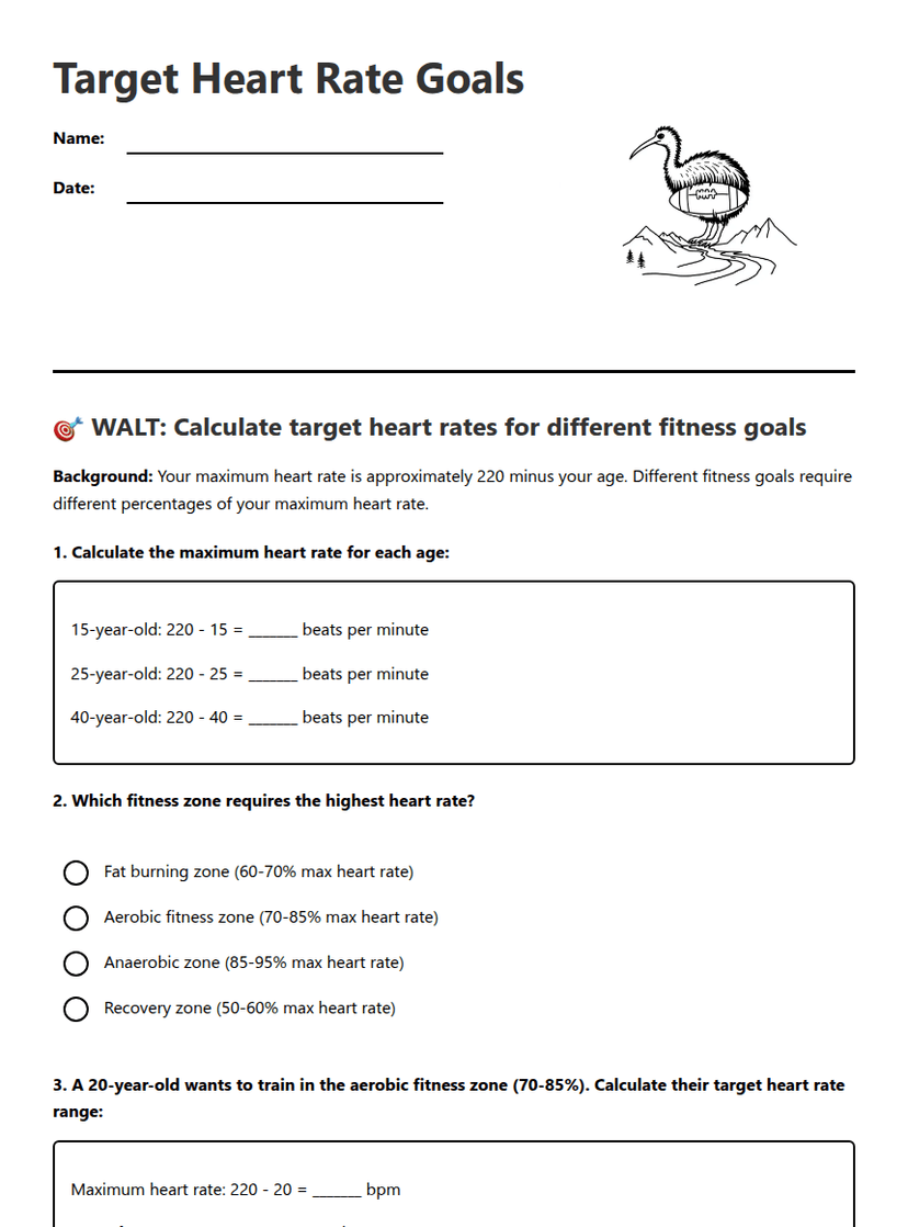 Target Heart Rate Goals