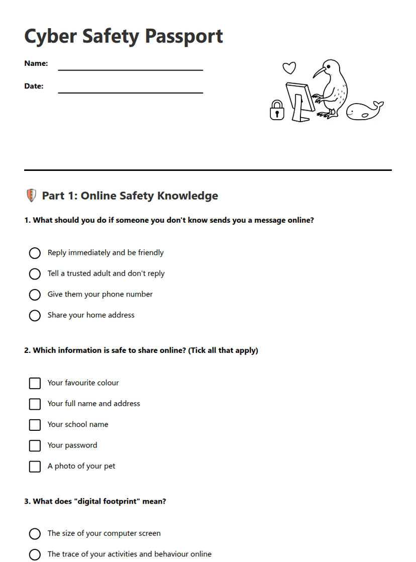 Cyber Safety Passport