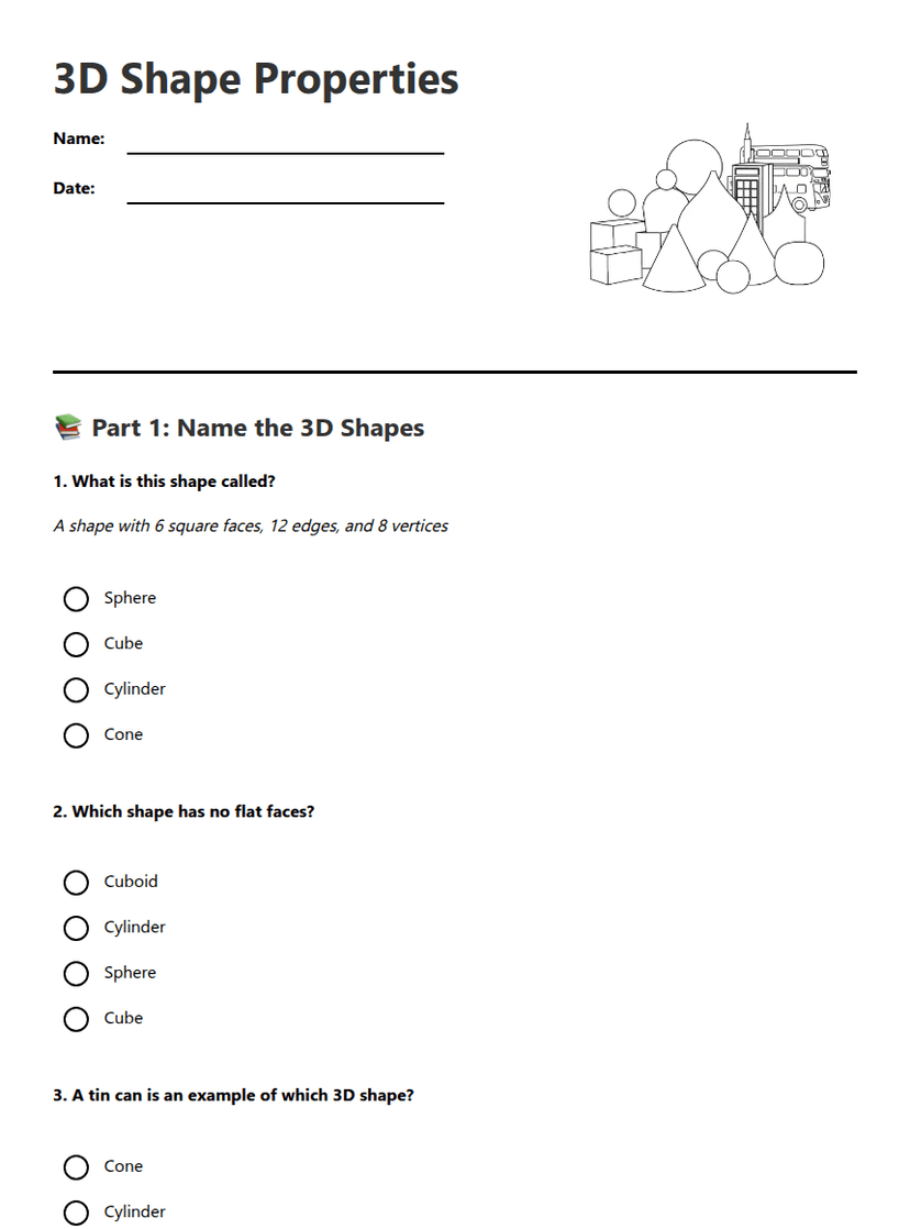 3D Shape Properties