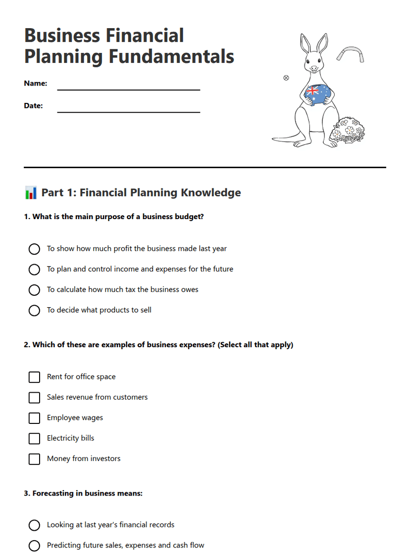 Business Financial Planning Fundamentals