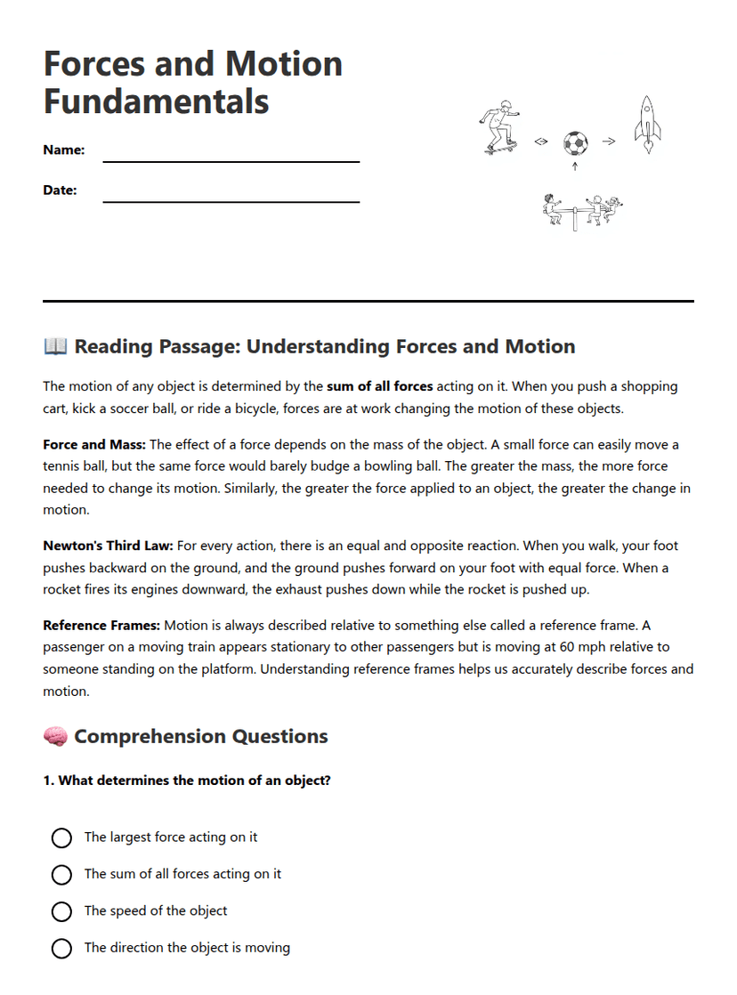 Forces and Motion Fundamentals