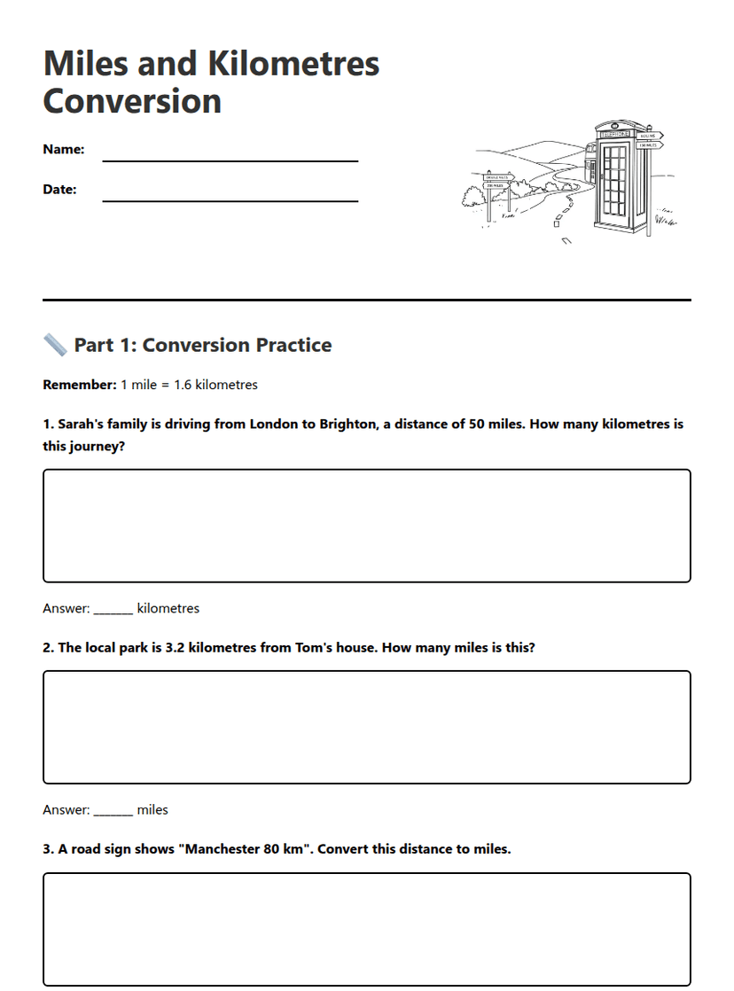 Miles and Kilometers Conversion