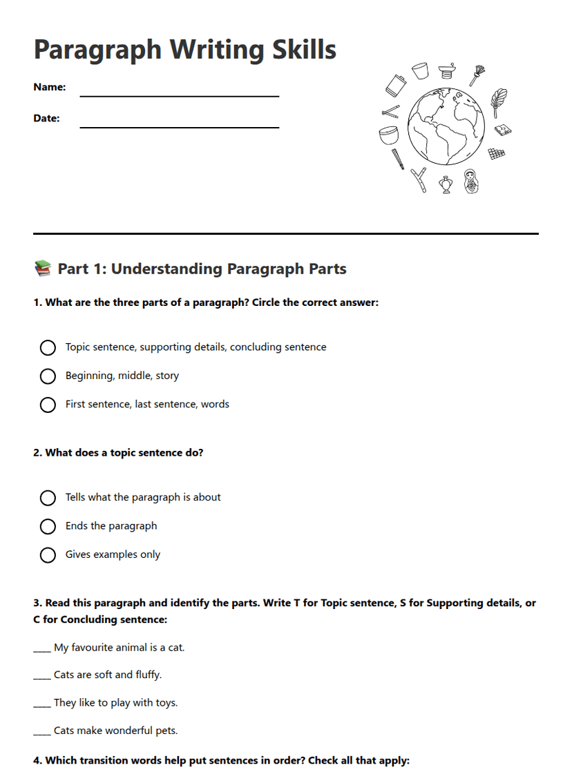Paragraph Writing Skills