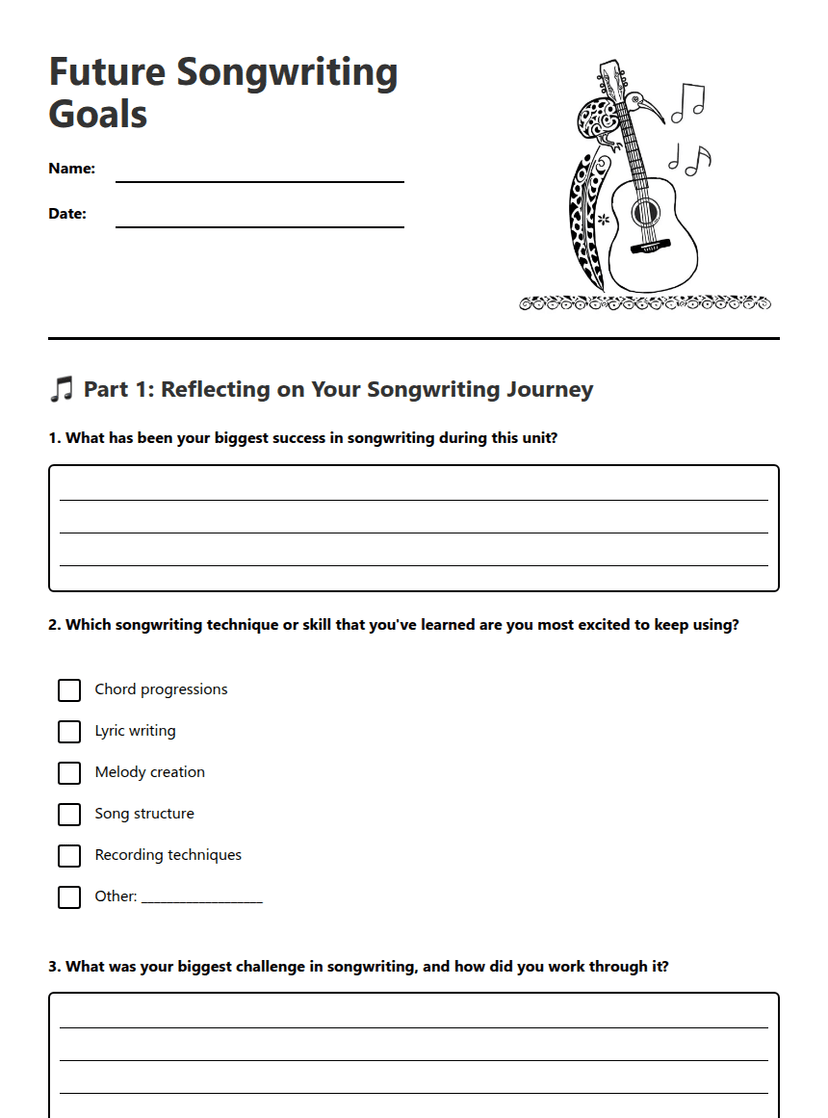 Future Songwriting Goals