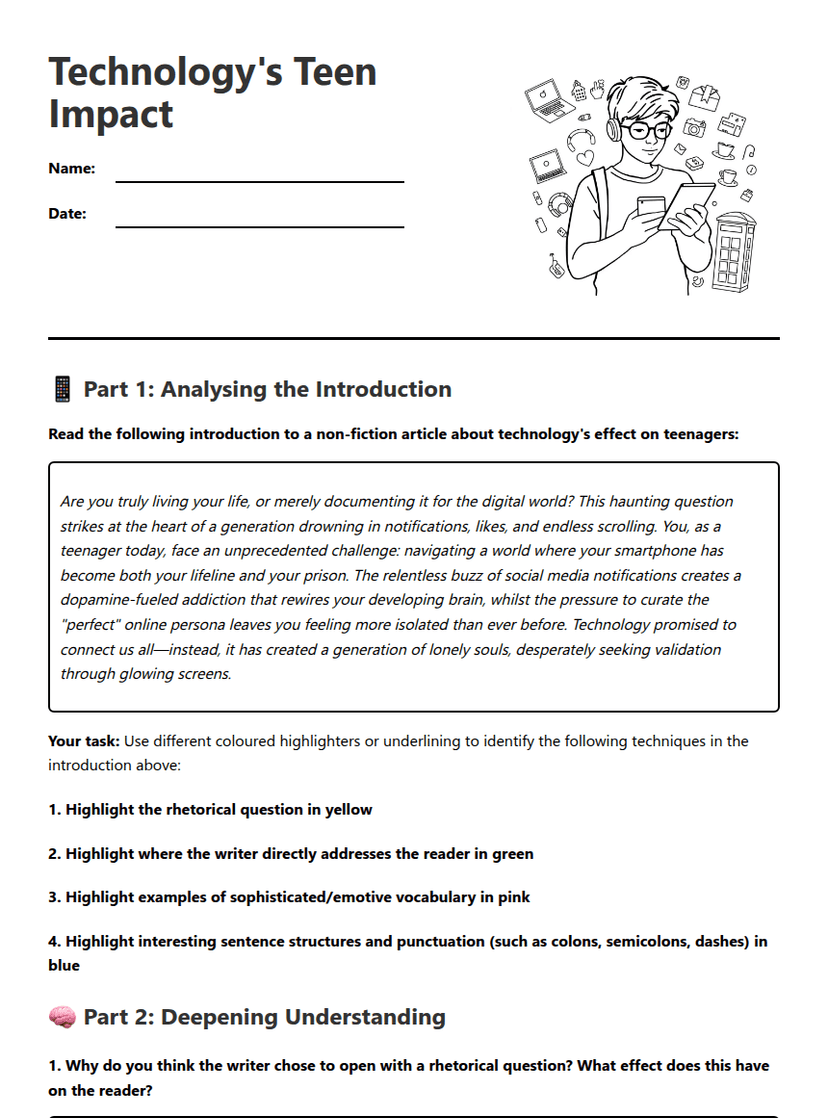 Technology's Teen Impact
