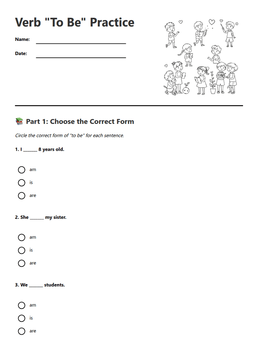 Verb "To Be" Practice