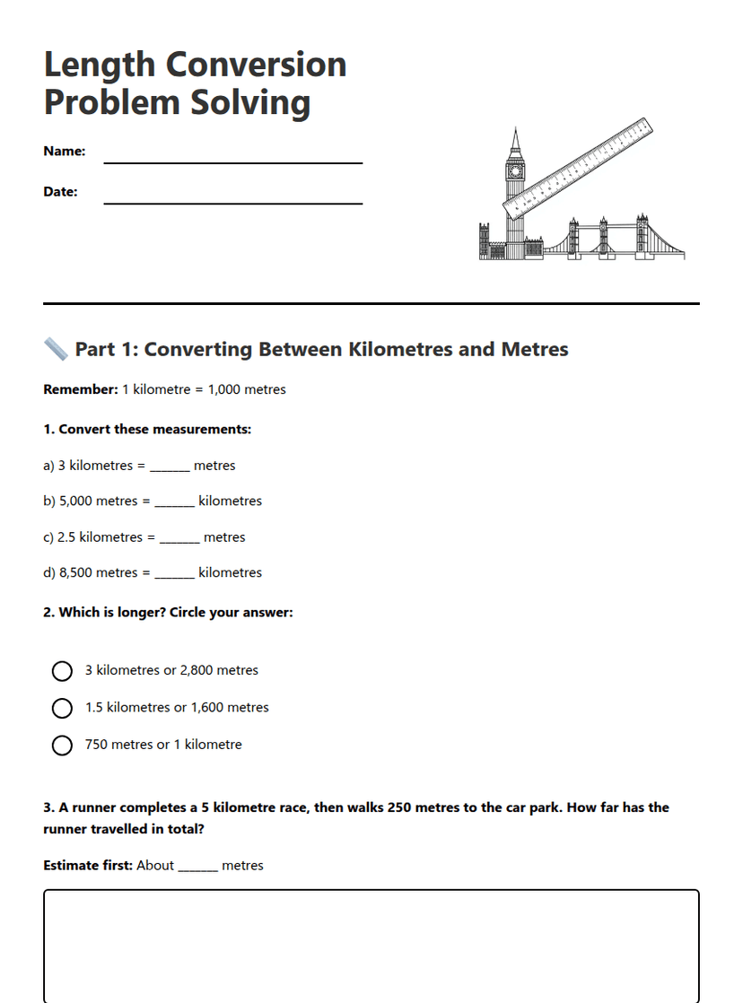 Length Conversion Problem Solving