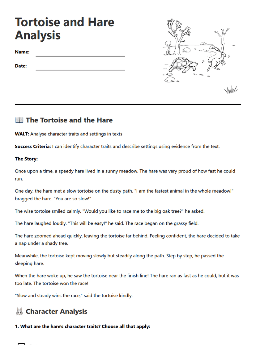 Tortoise and Hare Analysis