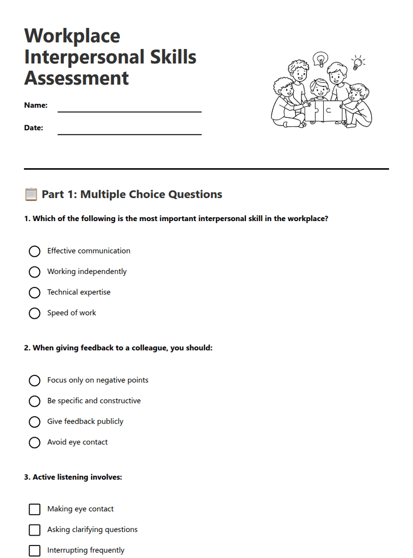 Workplace Interpersonal Skills Assessment