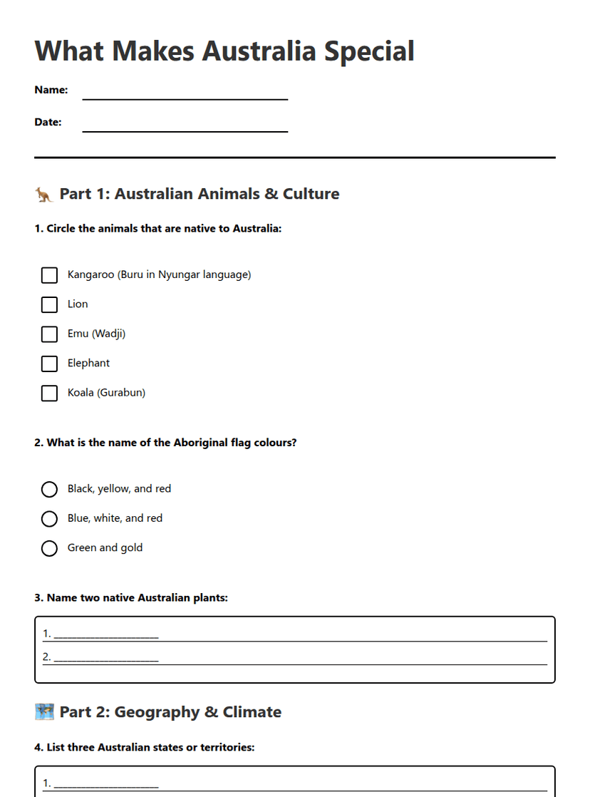 What Makes Australia Special