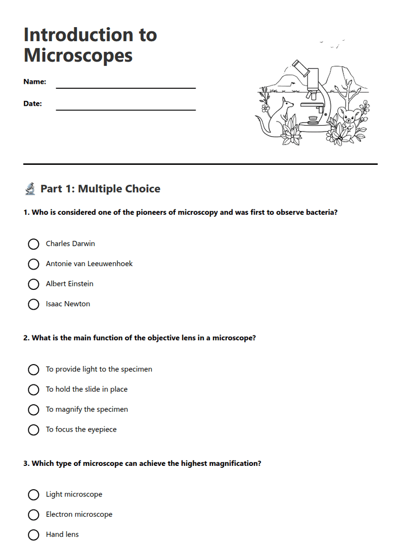 Introduction to Microscopes