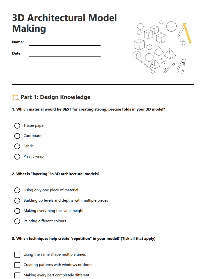 3D Architectural Model Making