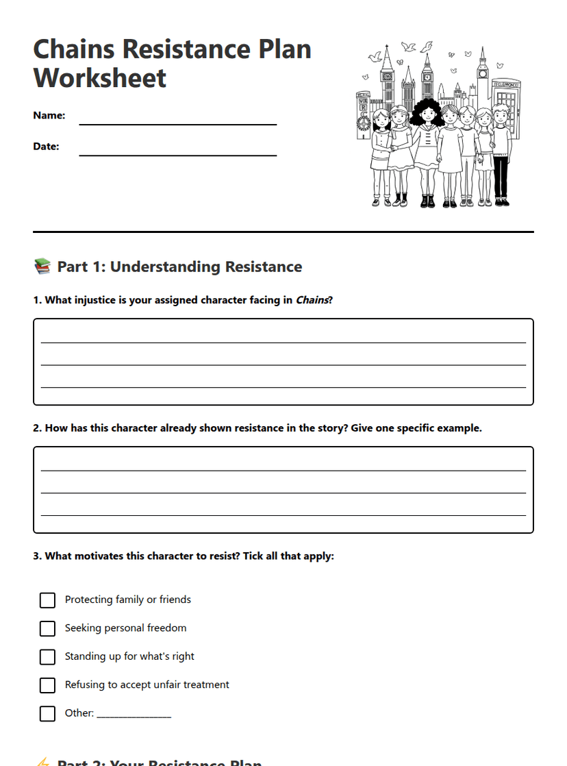 Chains Resistance Plan Worksheet