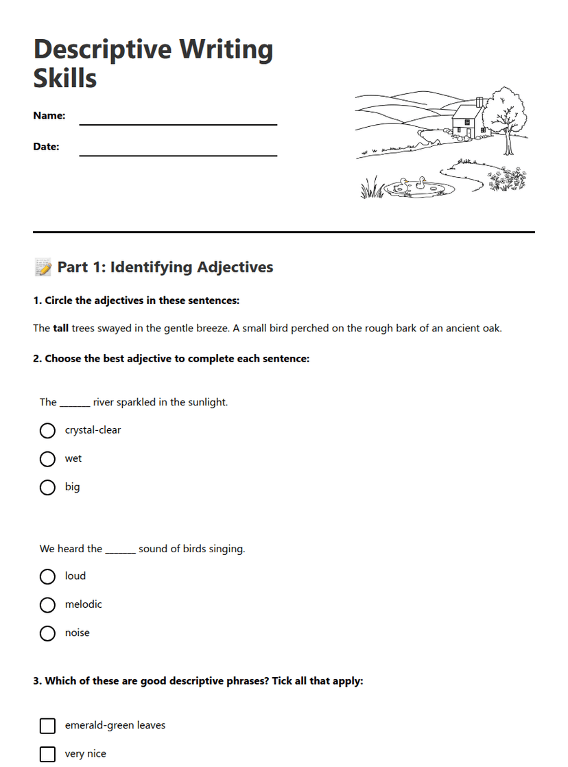 Descriptive Writing Skills