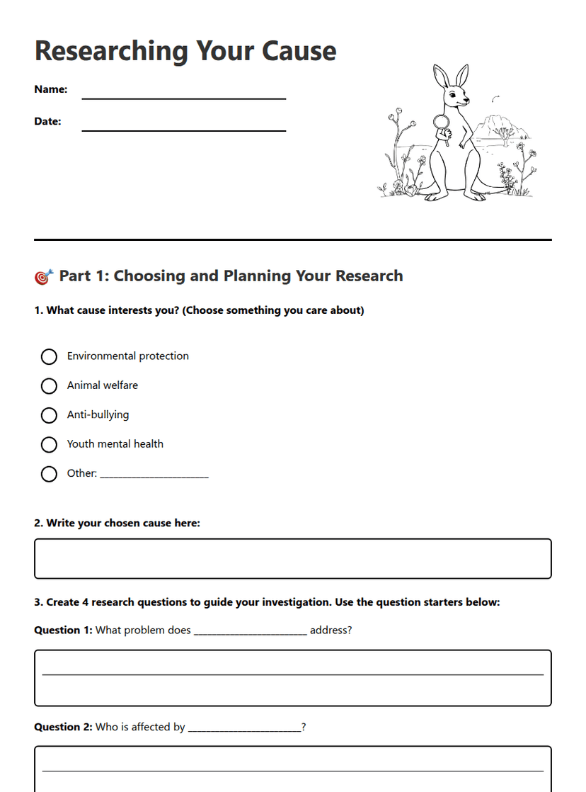 Researching Your Cause