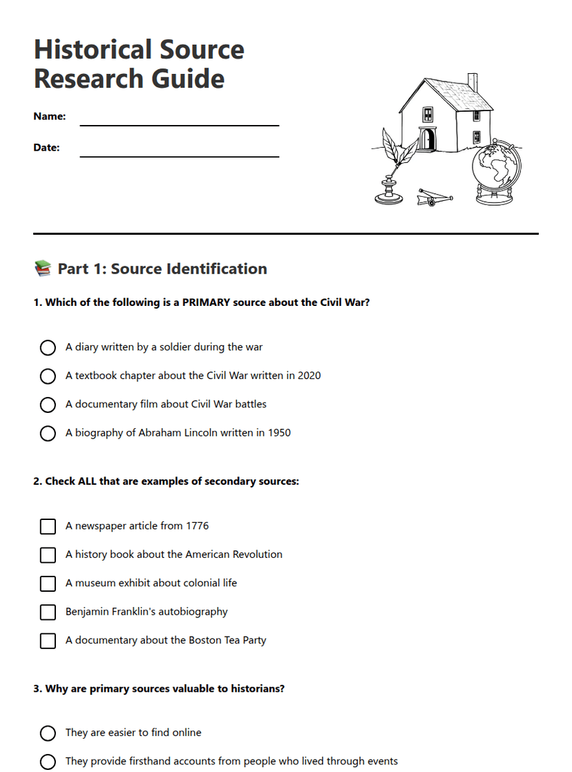 Historical Source Research Guide