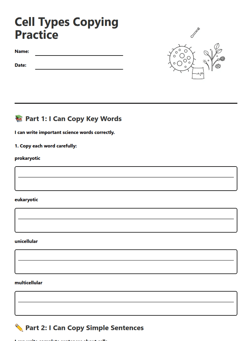 Cell Types Copying Practice