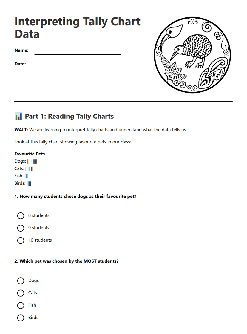 Interpreting Tally Chart Data