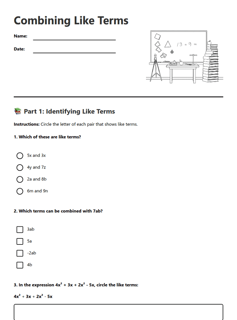 Combining Like Terms