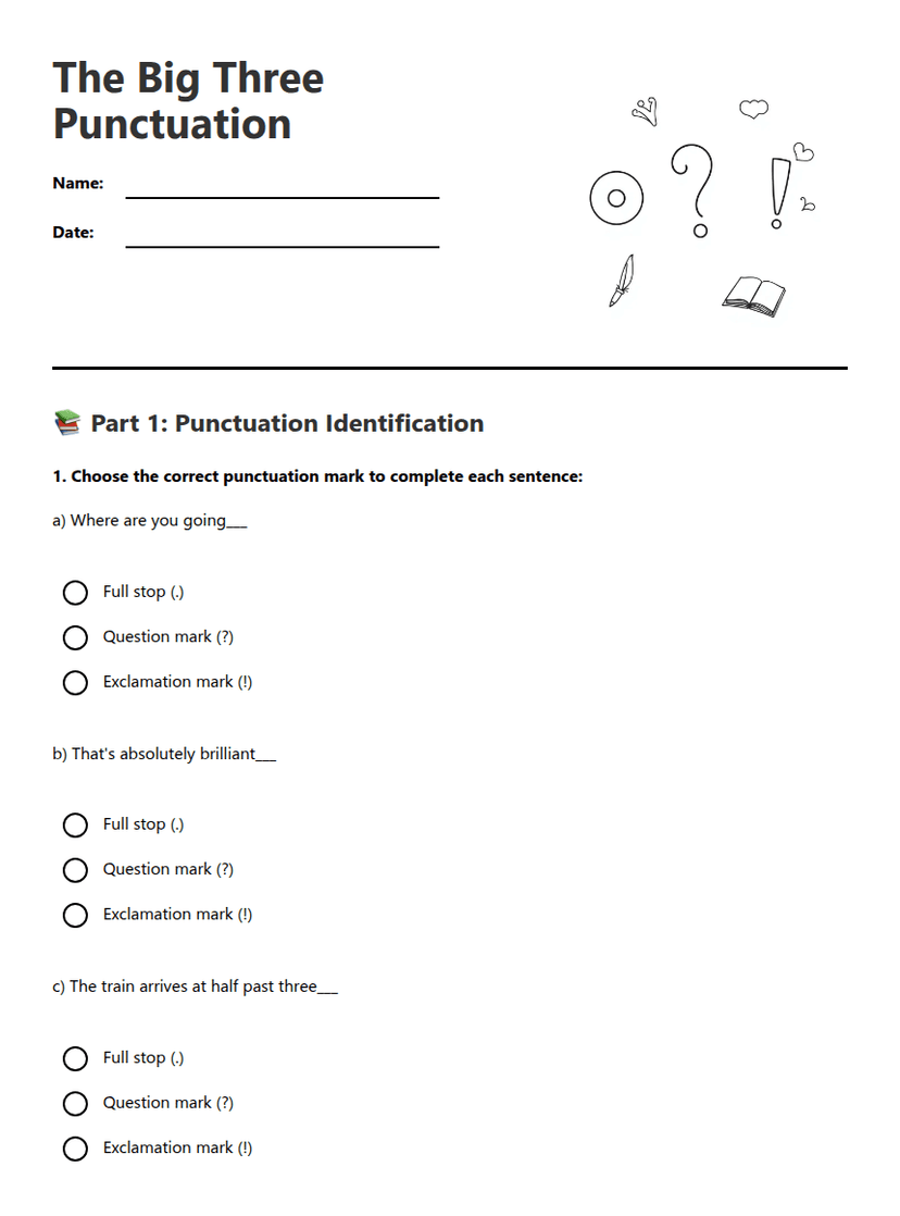 The Big Three Punctuation