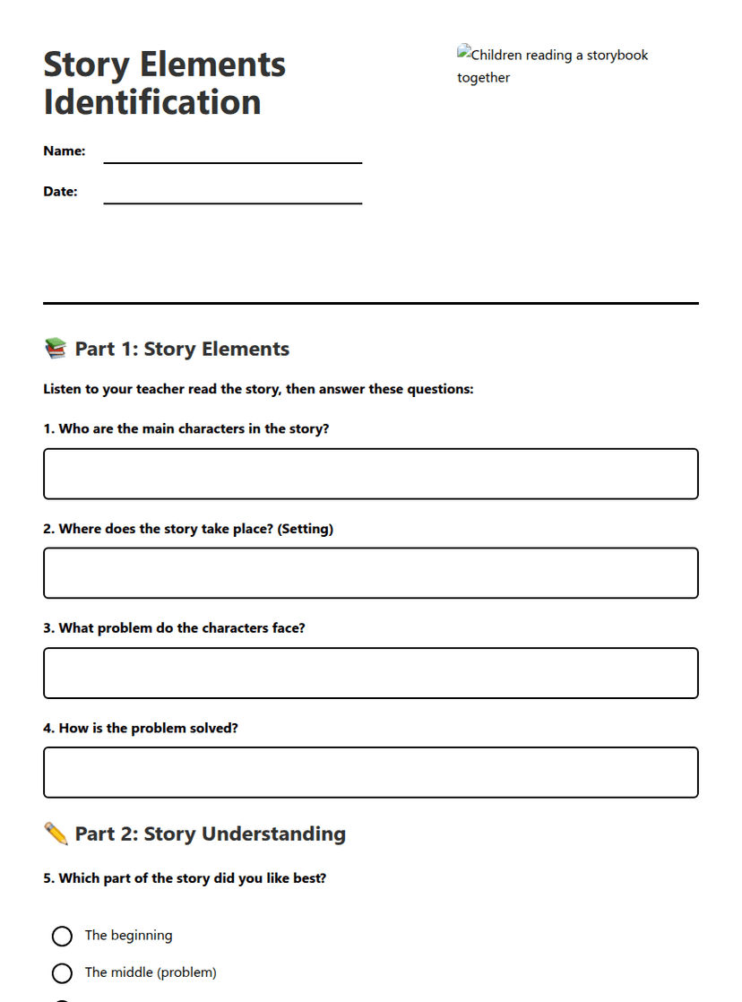 Story Elements Identification