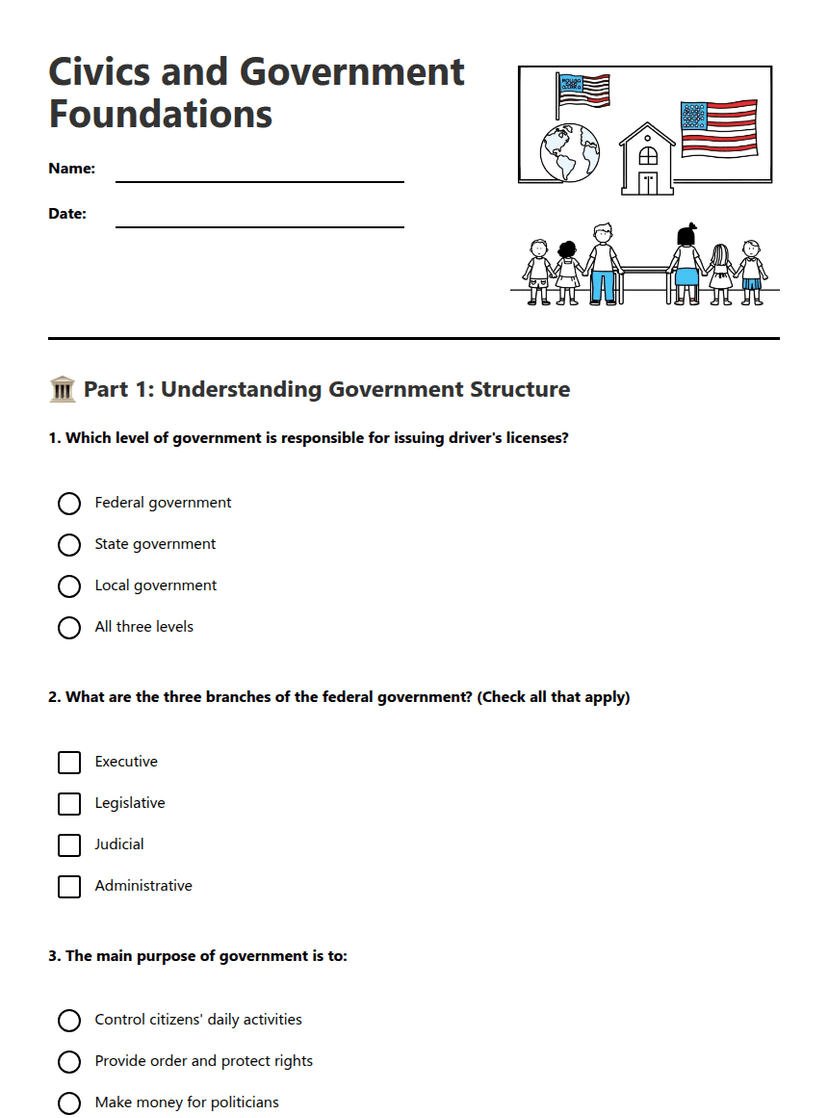 Civics and Government Foundations