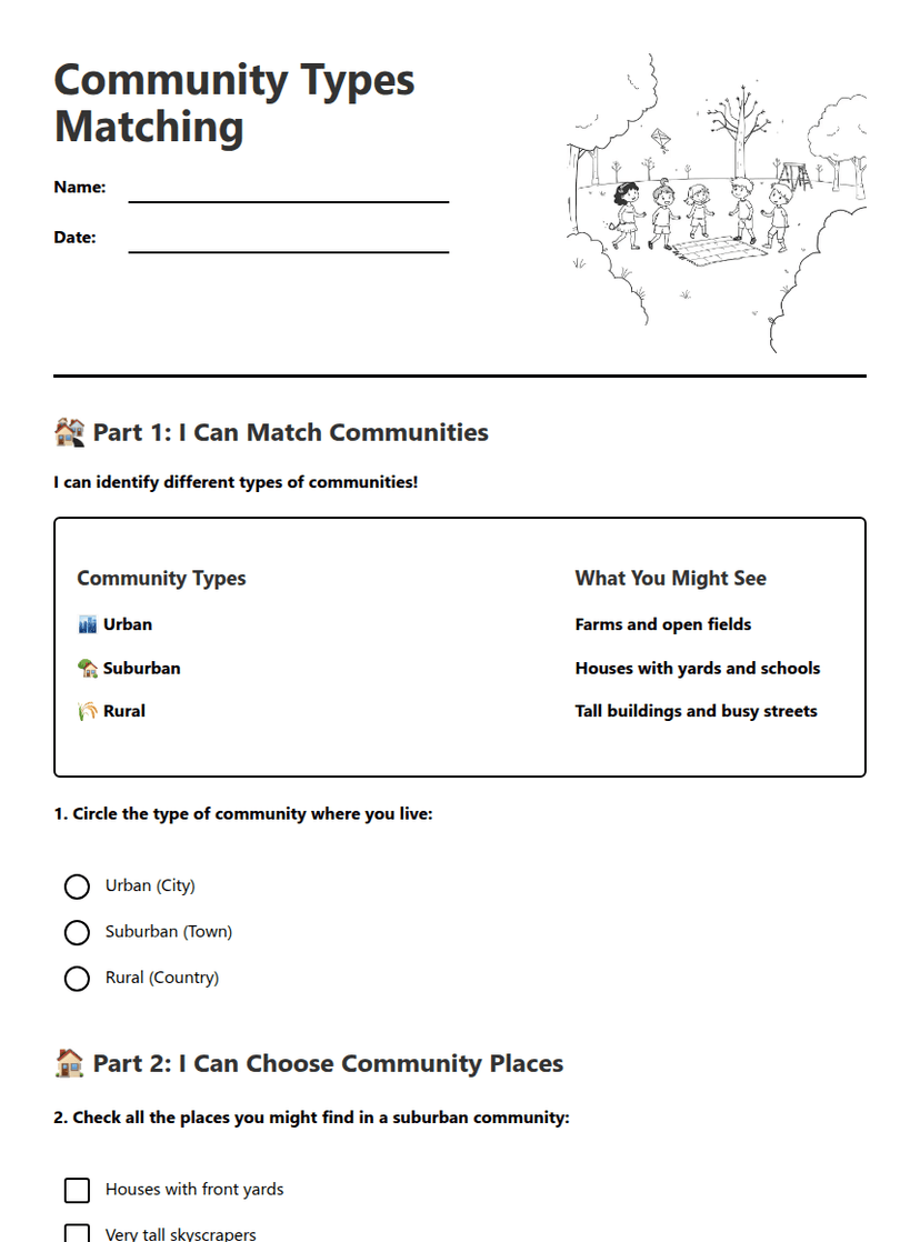 Community Types Matching