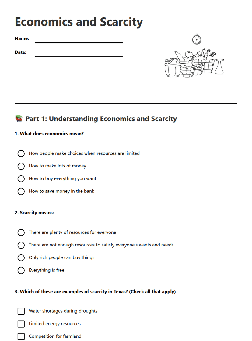 Economics and Scarcity