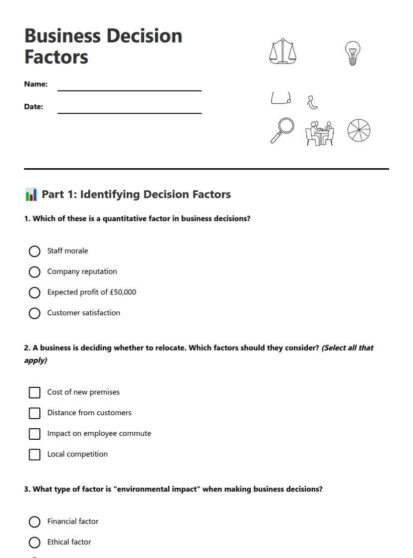 Business Decision Factors