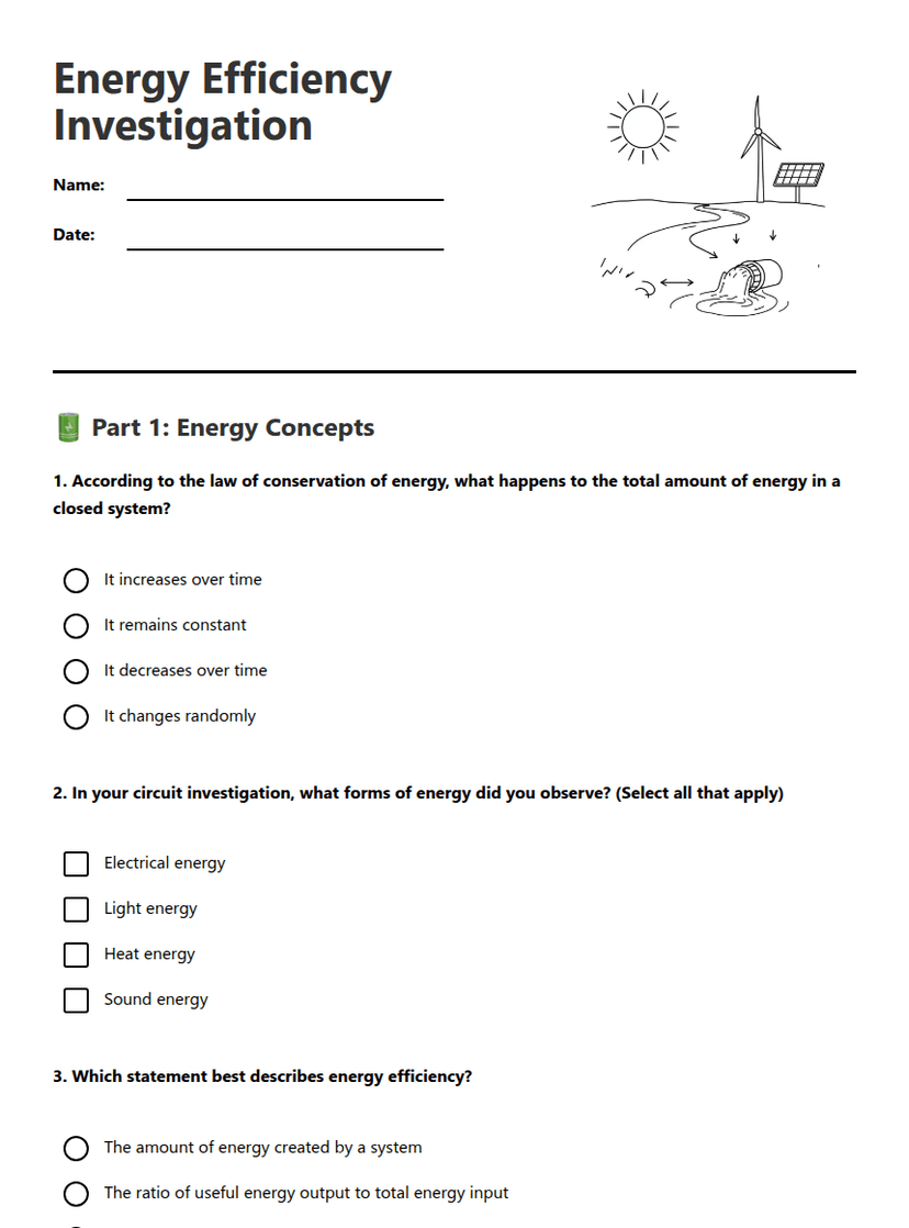 Energy Efficiency Investigation