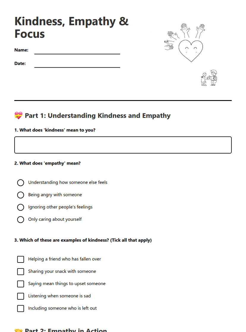 Kindness, Empathy & Focus