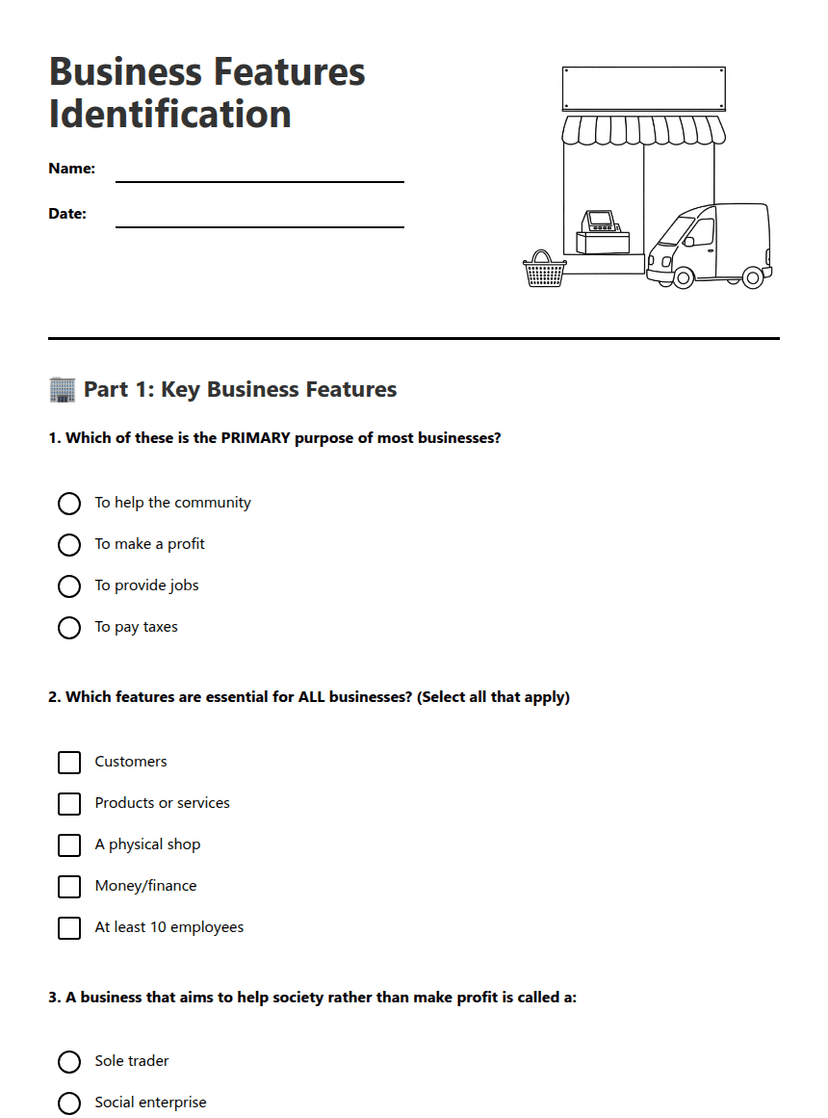 Business Features Identification