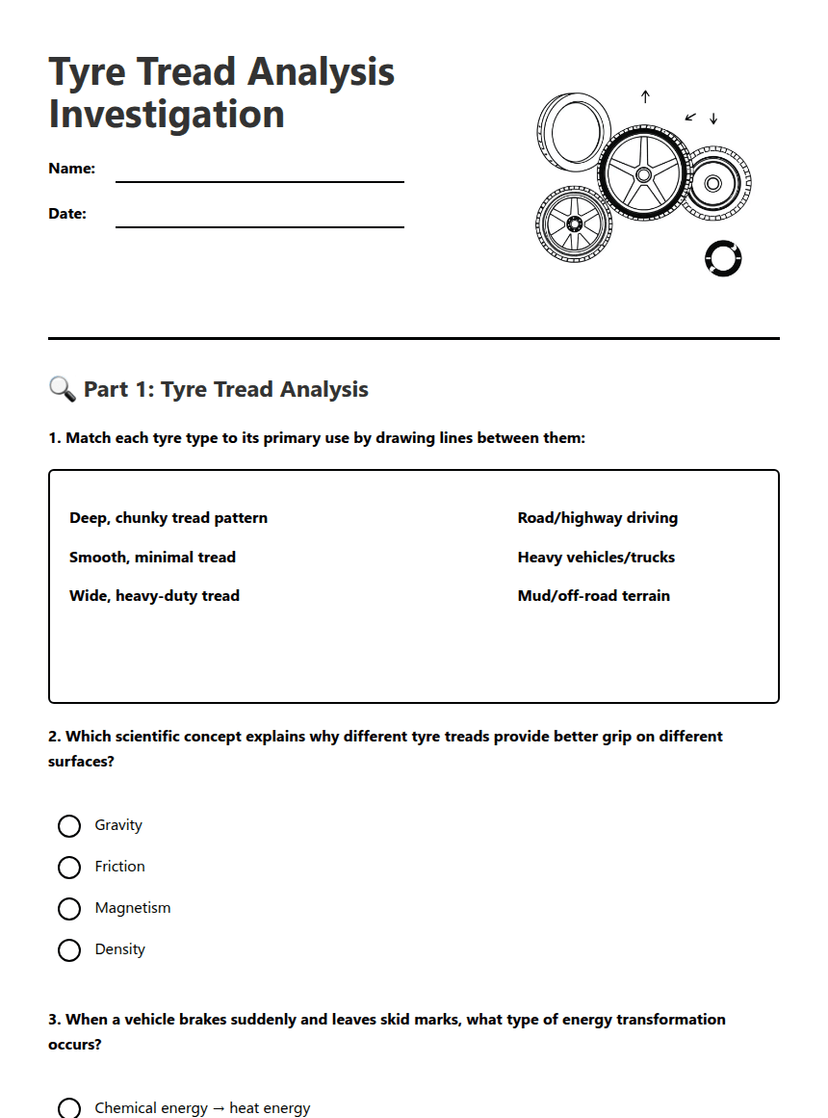 Tyre Tread Analysis Investigation