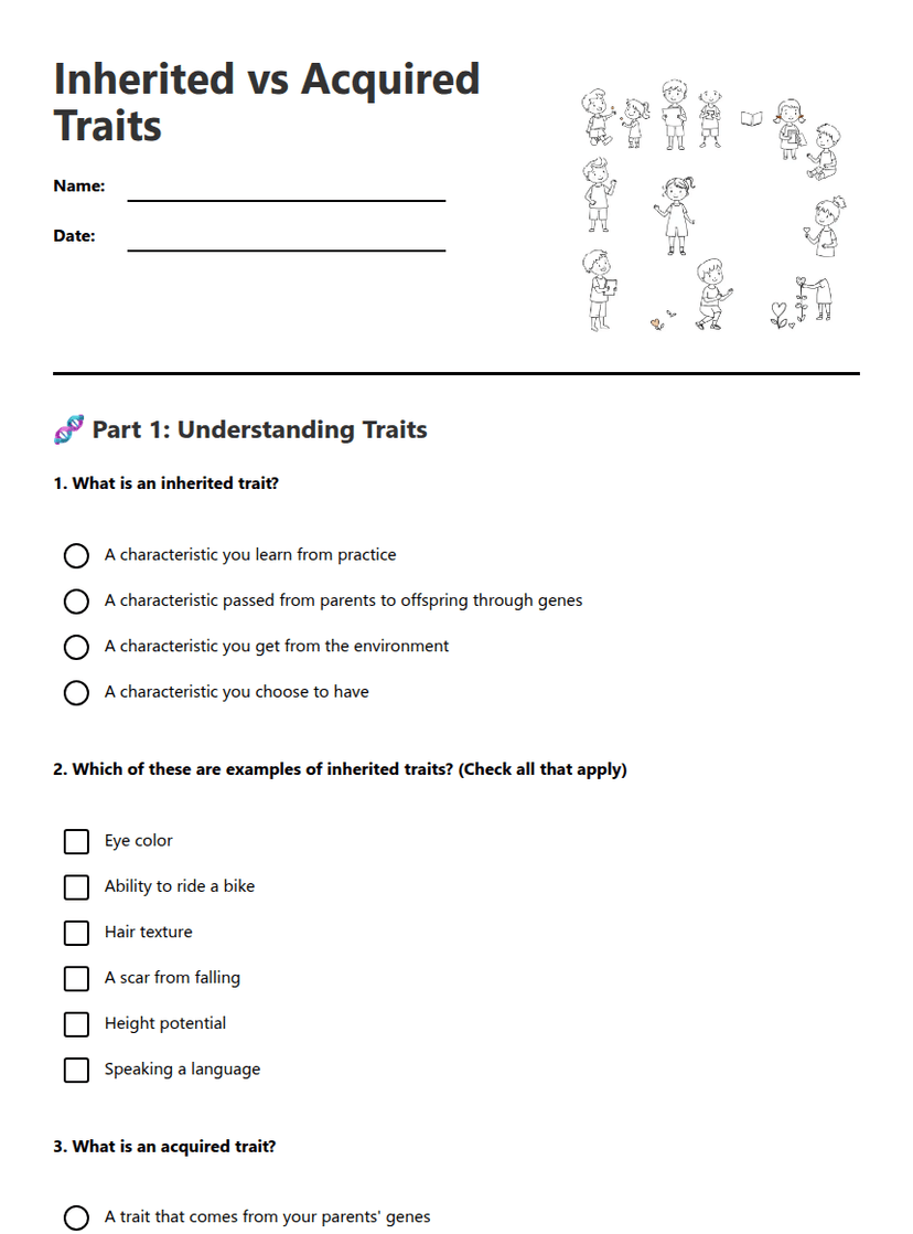 Inherited vs Acquired Traits