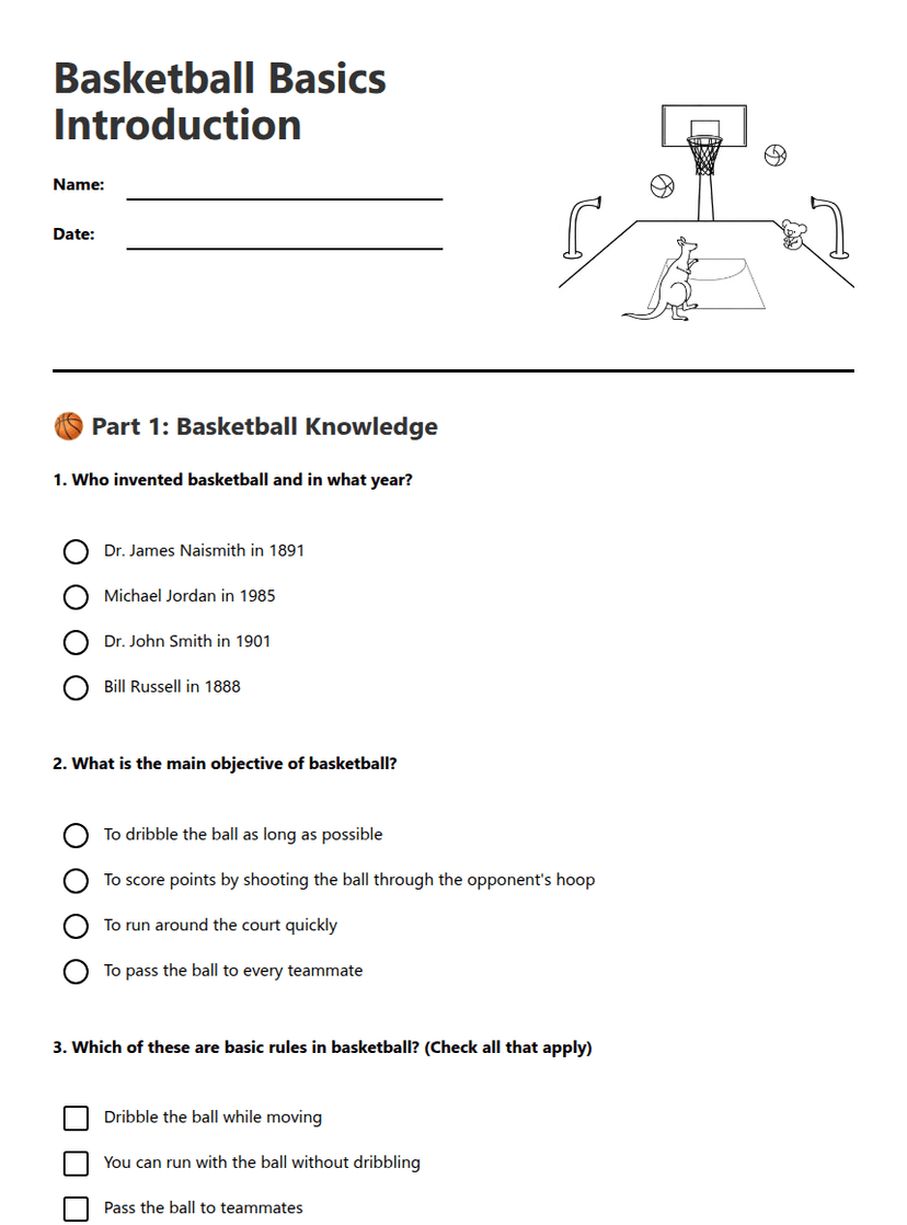 Basketball Basics Introduction
