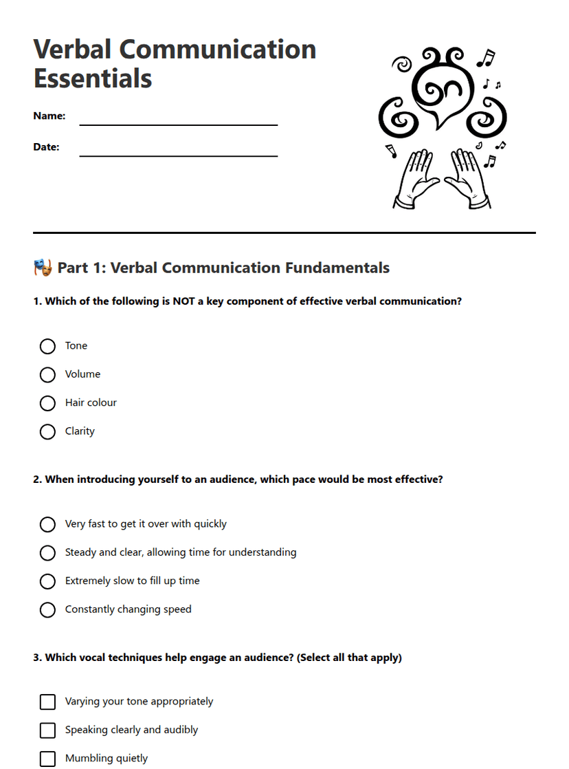 Verbal Communication Essentials