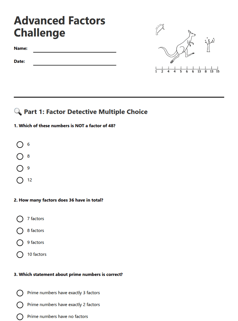Advanced Factors Challenge