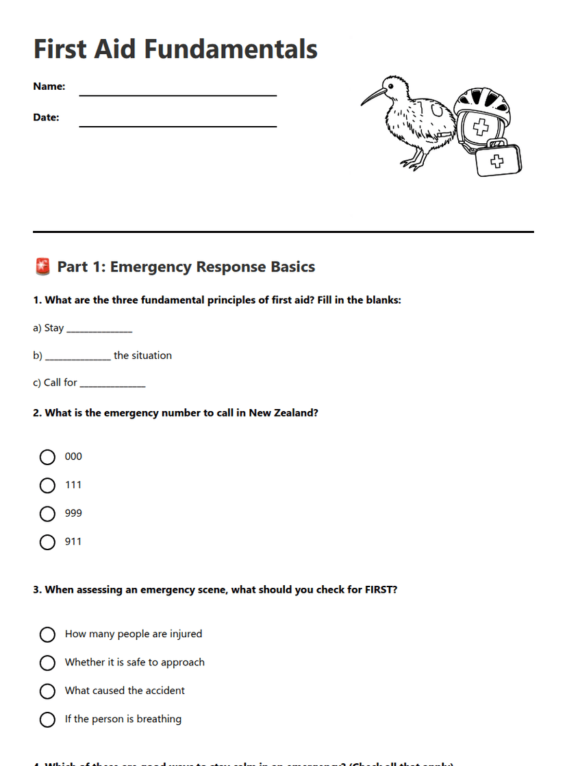 First Aid Fundamentals