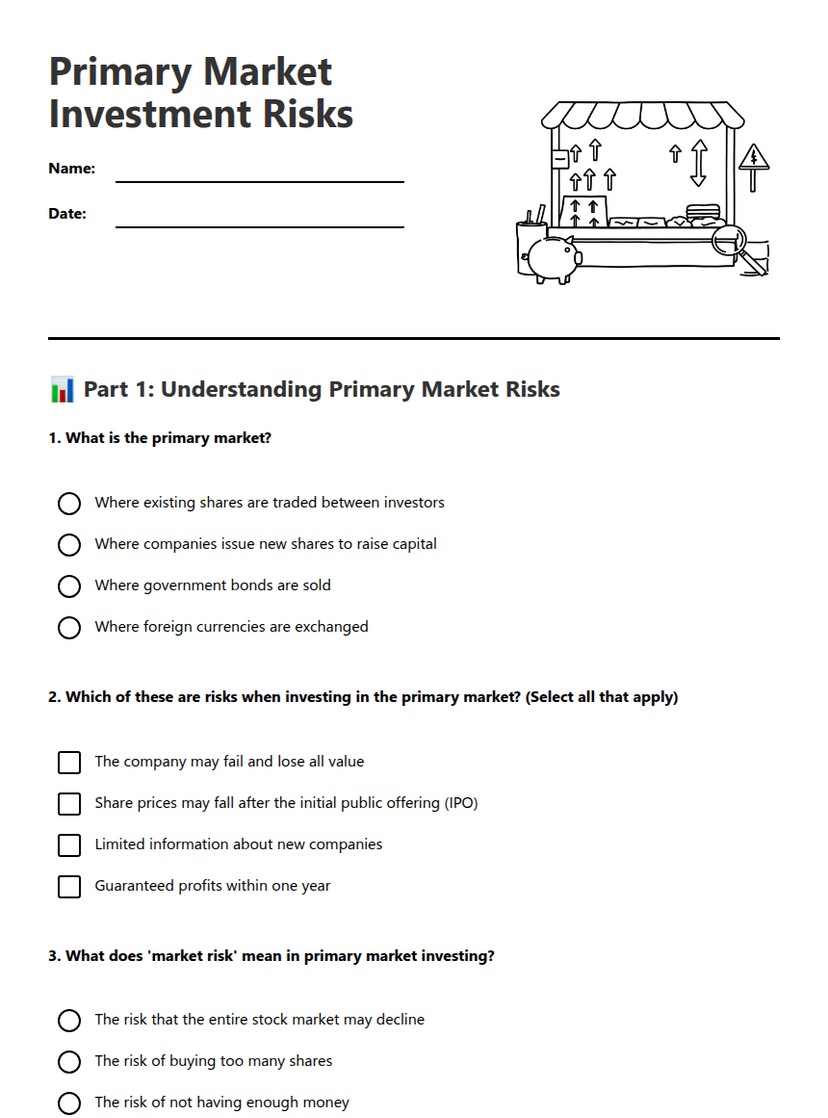 Primary Market Investment Risks