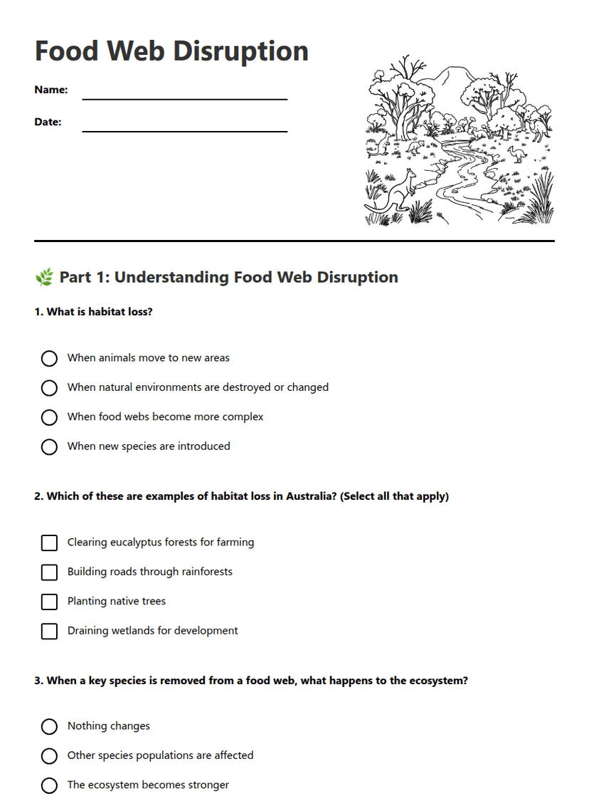 Food Web Disruption