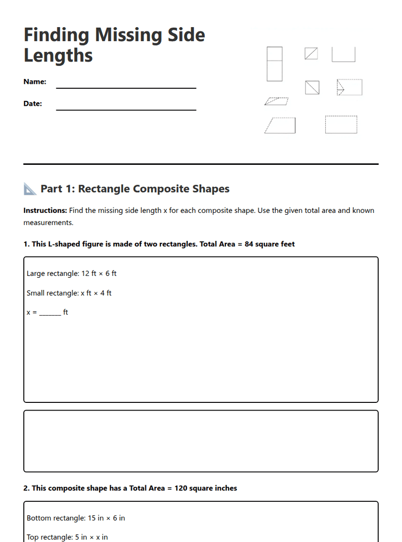 Finding Missing Side Lengths