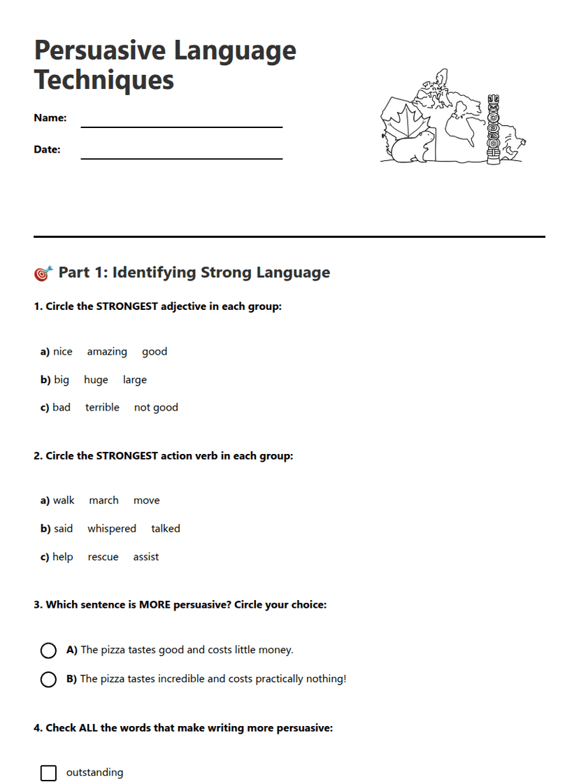 Persuasive Language Techniques