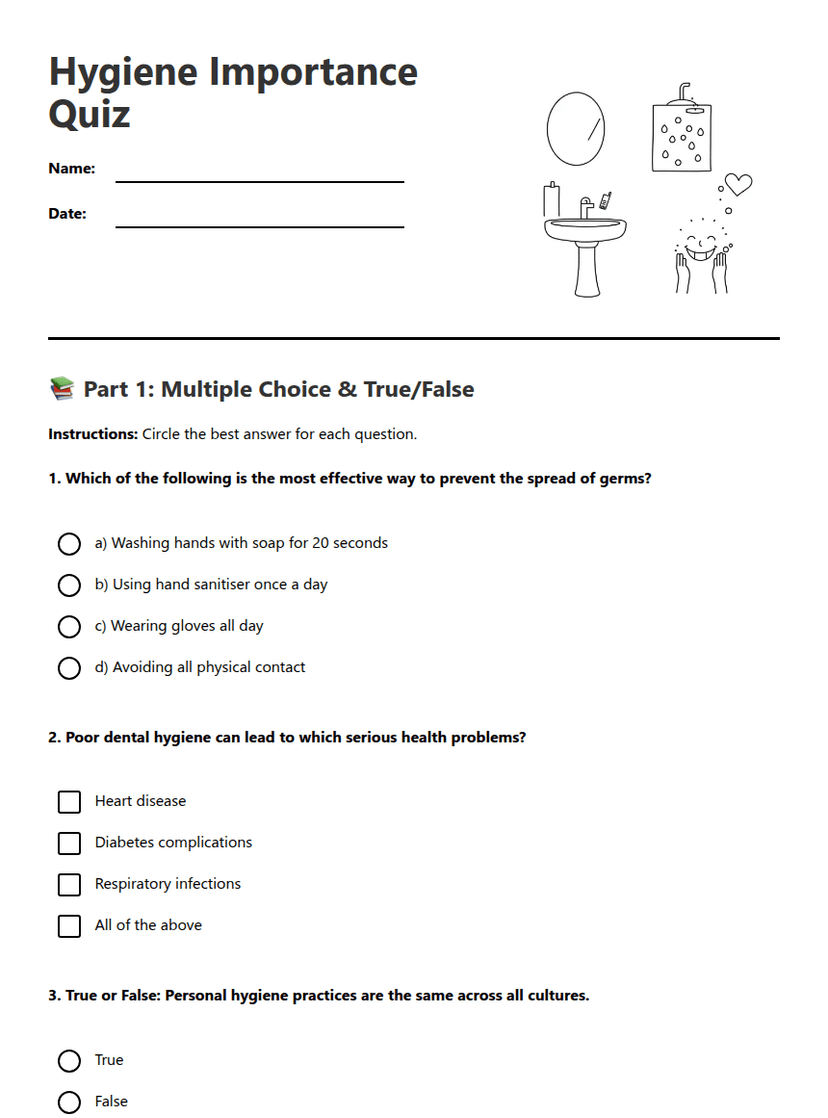 Hygiene Importance Quiz